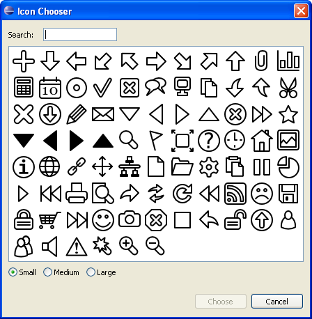 Icon chooser dialog