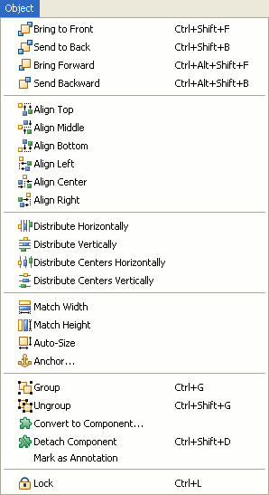 Object Menu