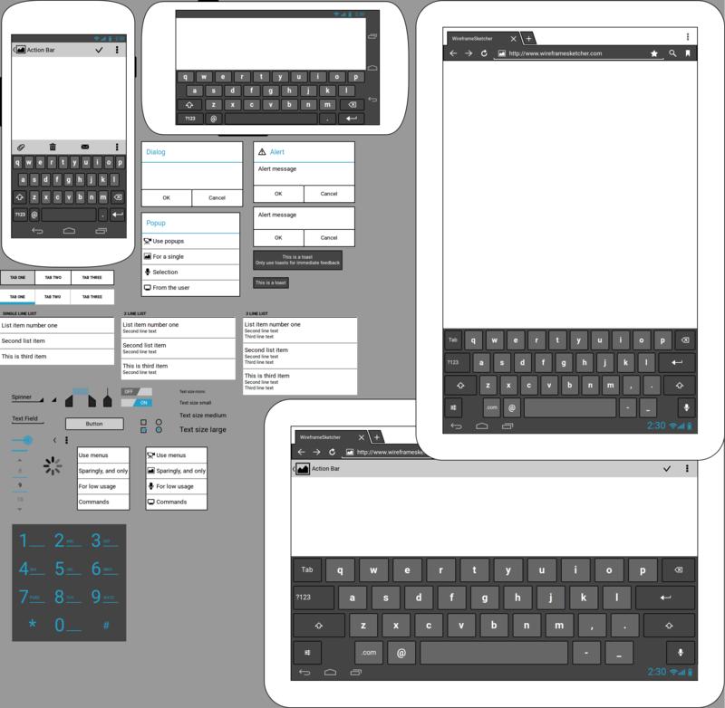 Android ICS Stencil